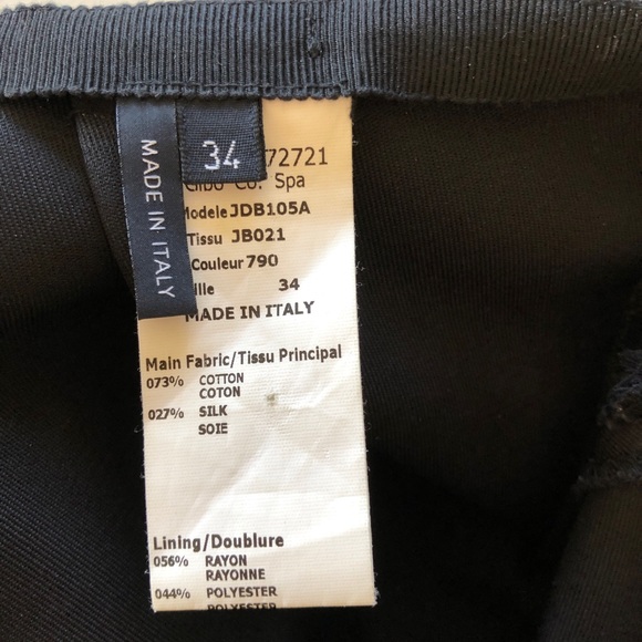 Jil Sander Navy Skirt in Black color IT Size 34 US 4 With side Packets 1… - Picture 6 of 10